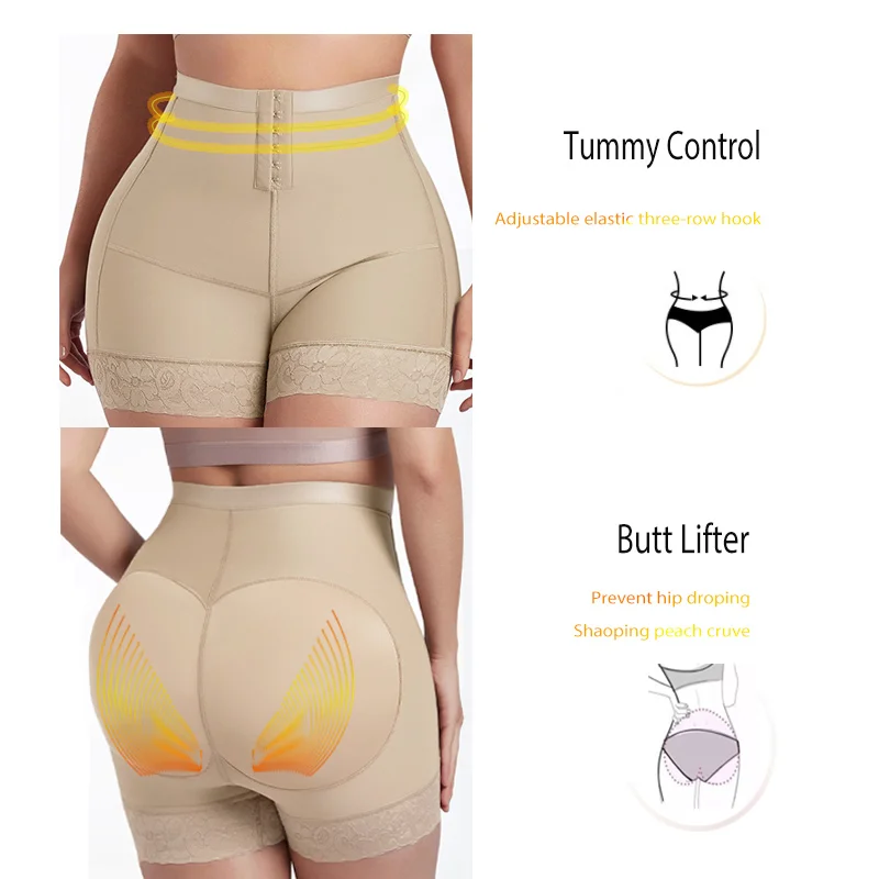 Fajas Colombianas Double Compression Power Shaping Shorts Levanta Gluteos Mujer Fajas Post Parto