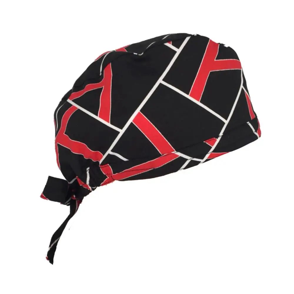 

Unisex Scrub Hat Scrub Cap Working Cap with Sweatband Adjustable Tie Back