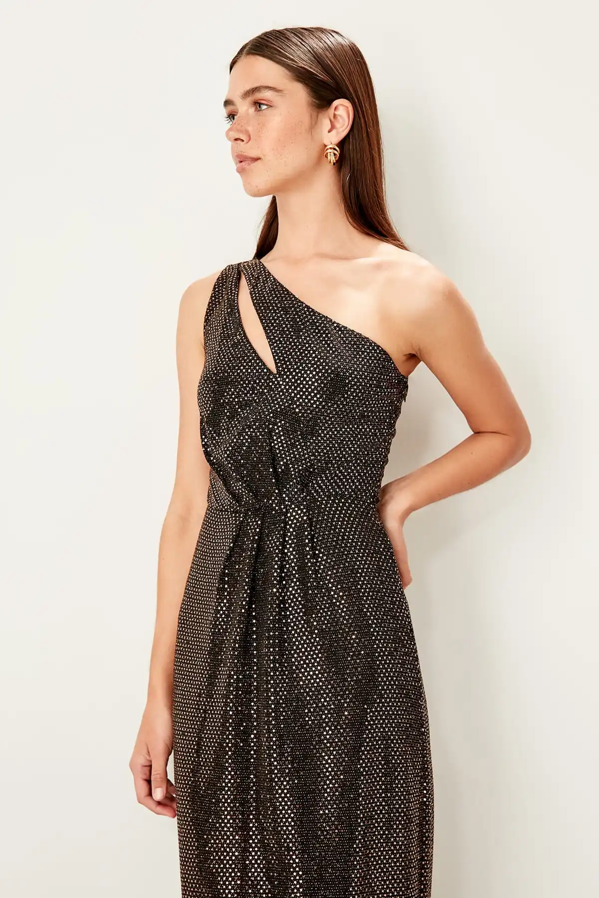 Вечернее платье Trendyol с блестками TPRSS19UT0168