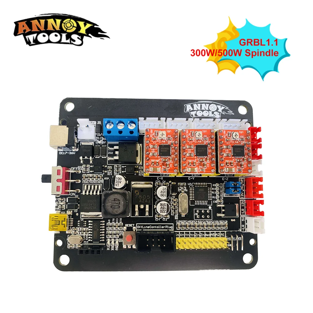 

ANNOY TOOLS GRBL1.1 Controller CNC3018 3AXIS Driver Board Support Offline XYZ Limit Switch for CNC Router CNC Engraving Machine