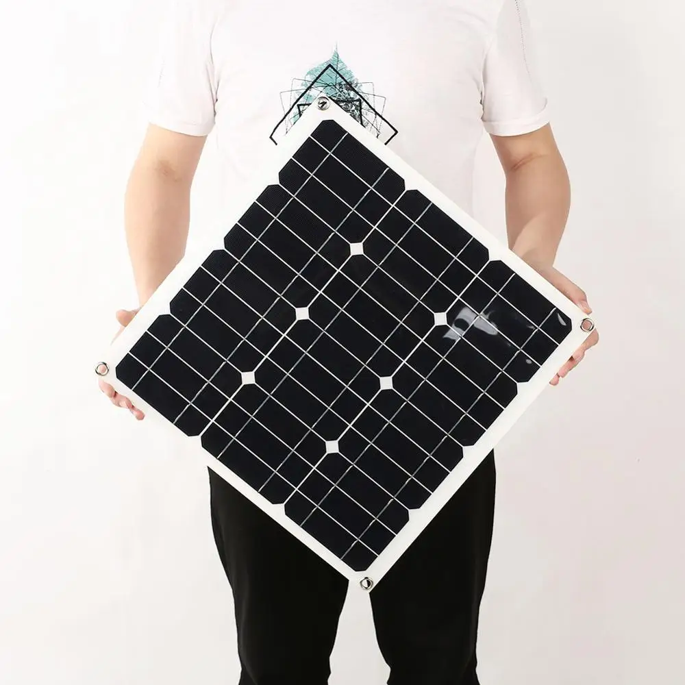 30 Вт однокристальная Высокоэффективная ультратонкая наружная Солнечная плата с