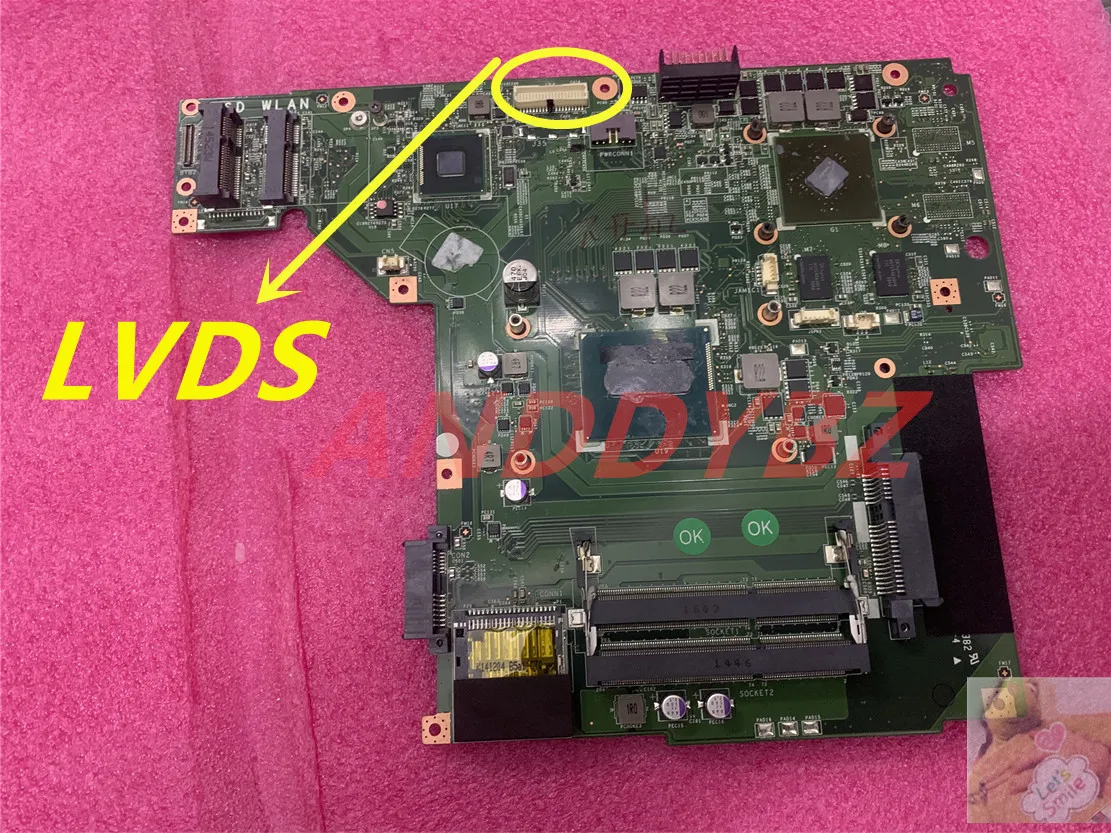 

MS-16GH1 LAPTOP FOR MSI MS-16GH GP60 MOTHERBOARD WITH CPU AND GeForce 840M 100% working OK