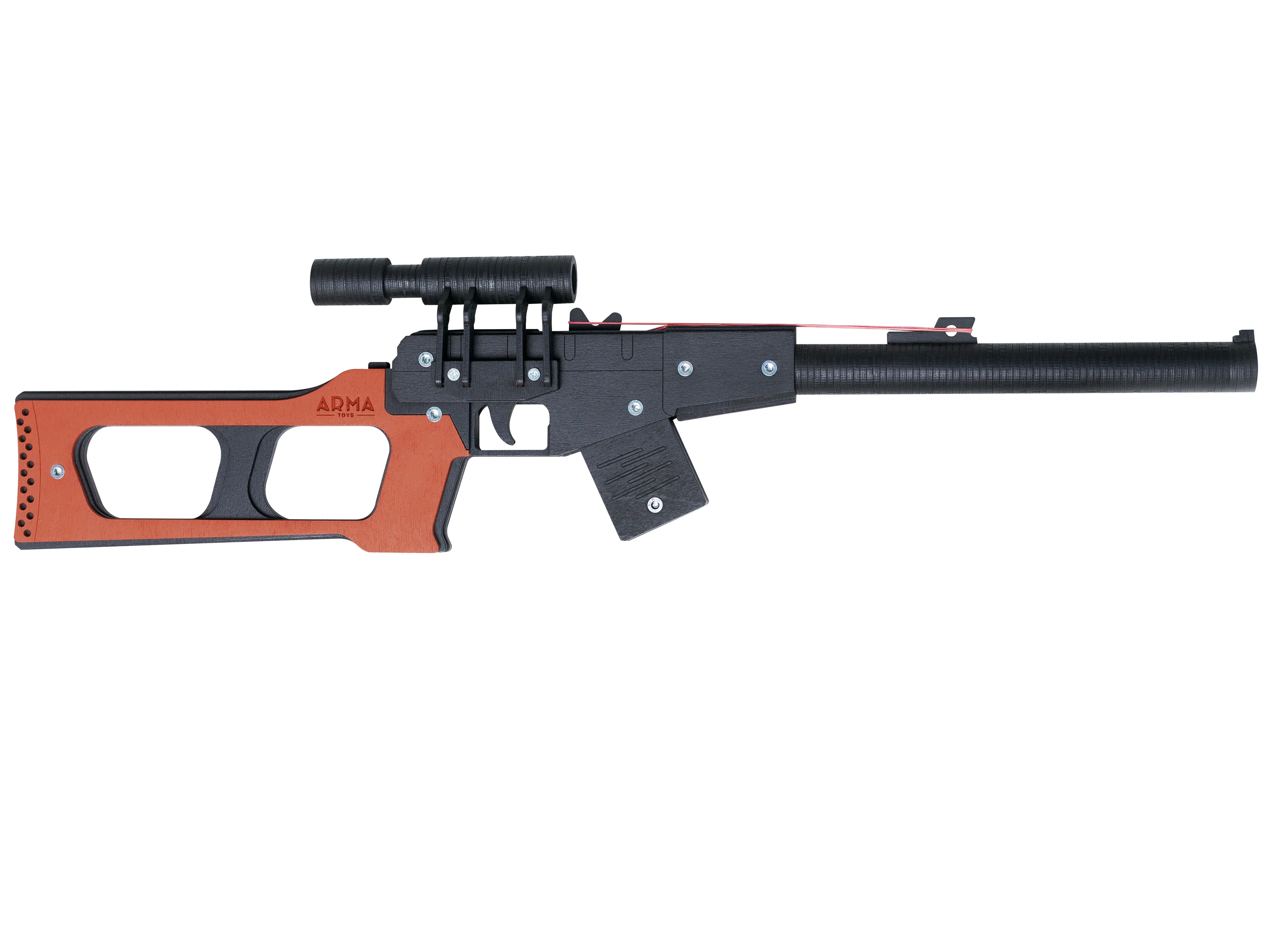 Набор резинкострелов &quotРоссийский снайпер 2&quot: ВСС &quotВинторез&quot окрашенный