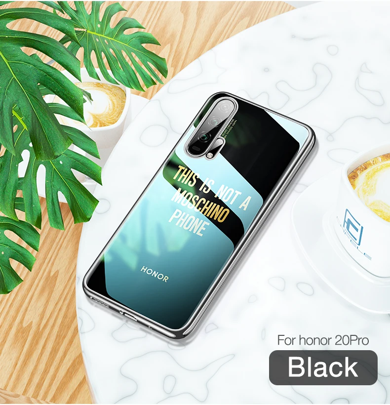 CAFELE новейший чехол для huawei honor 20 pro Мягкий ТПУ ультра тонкий смешанный силиконовый прозрачный блестящий чехол для honor 20