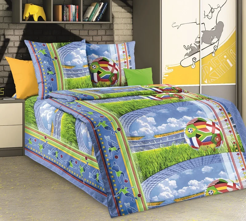 IV Спорт тематика матч футбол игра футболист Комплект постельного белья для детей