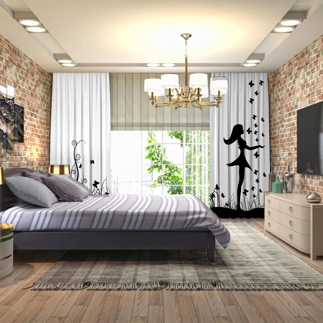 Волшебная сказочная история черно белого искусства с изображением девочки на