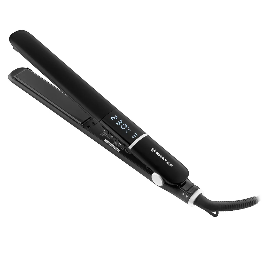 Выпрямитель BRAYER BR3331BK (регулировка температуры 150-230°C PTC Heating LED дисплей