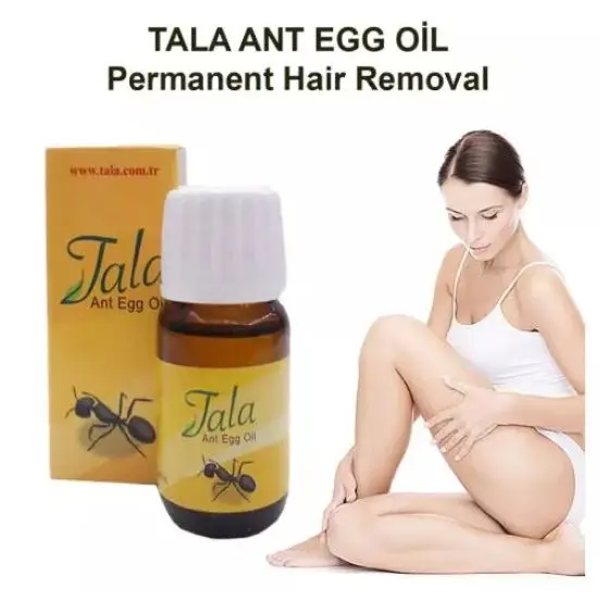 

%100 Original Tala Ant EGG OIL 20ml 0.7oz Natural Organic Hair Removal, Reduction, Eradicate. Permanent Women And ManFrom Turkey