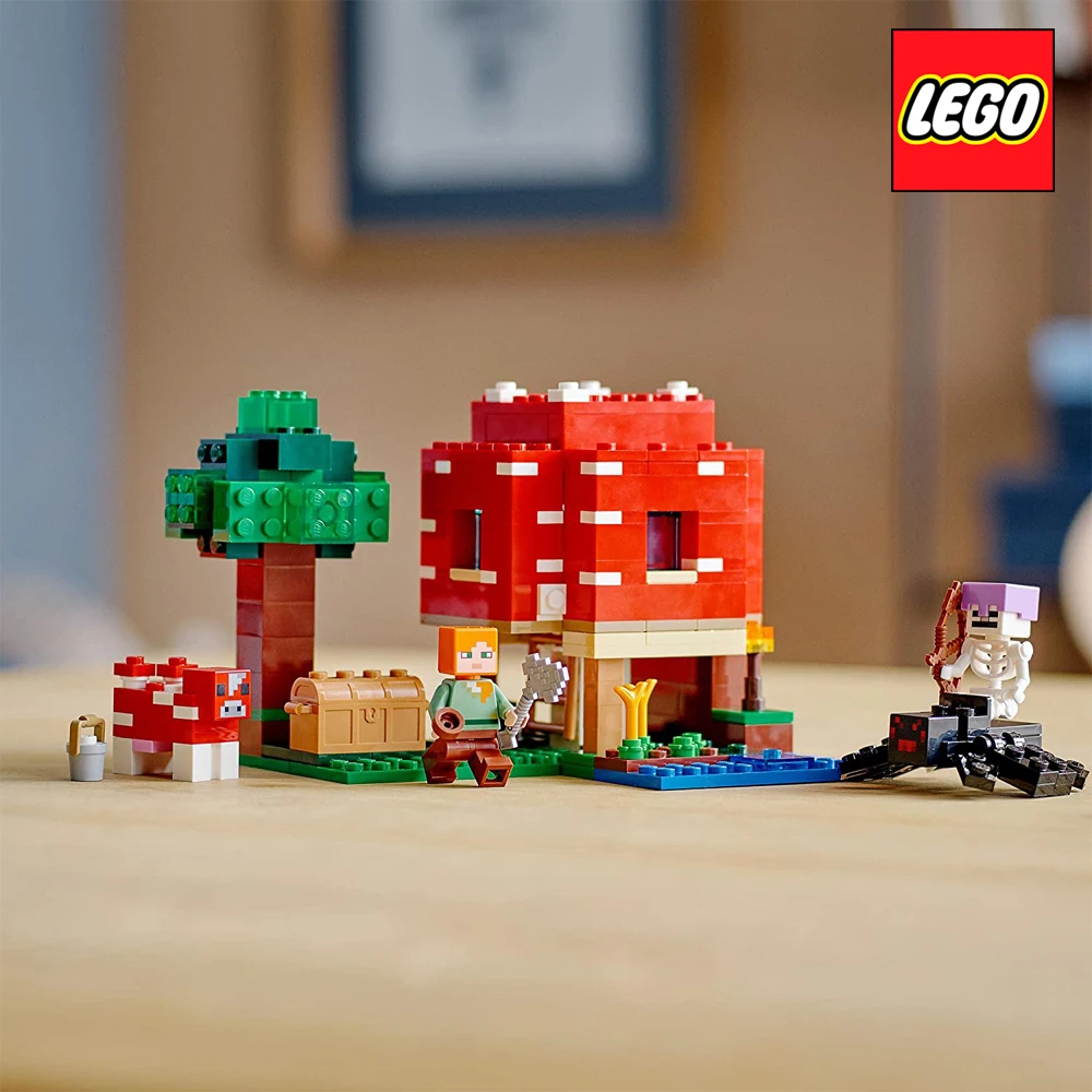 Конструктор LEGO Minecraft грибковый дом 21179 оригинал для детей Новая игрушка день
