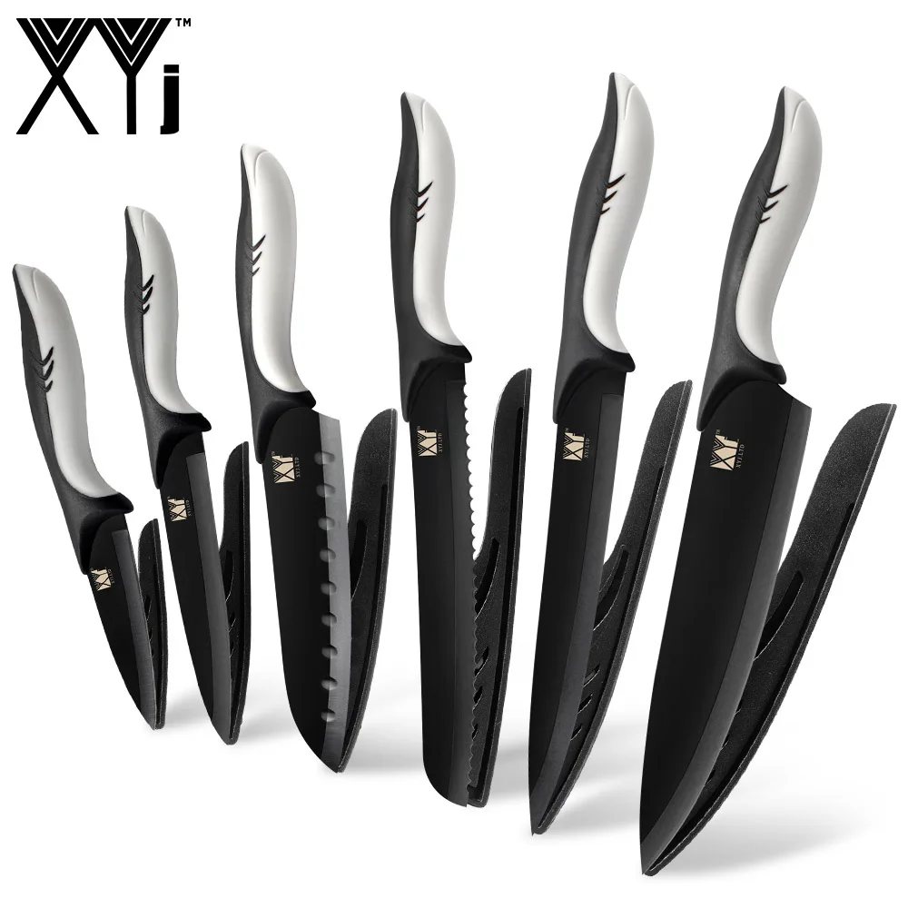 XYj набор кухонных ножей из нержавеющей стали 6 шт. острое Прочное Лезвие
