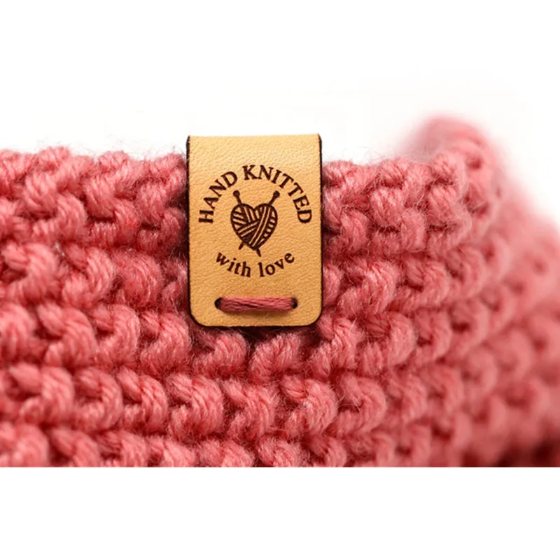 50 шт. Персонализированные Бирки Для шитья кожи одежды трикотажные бирки