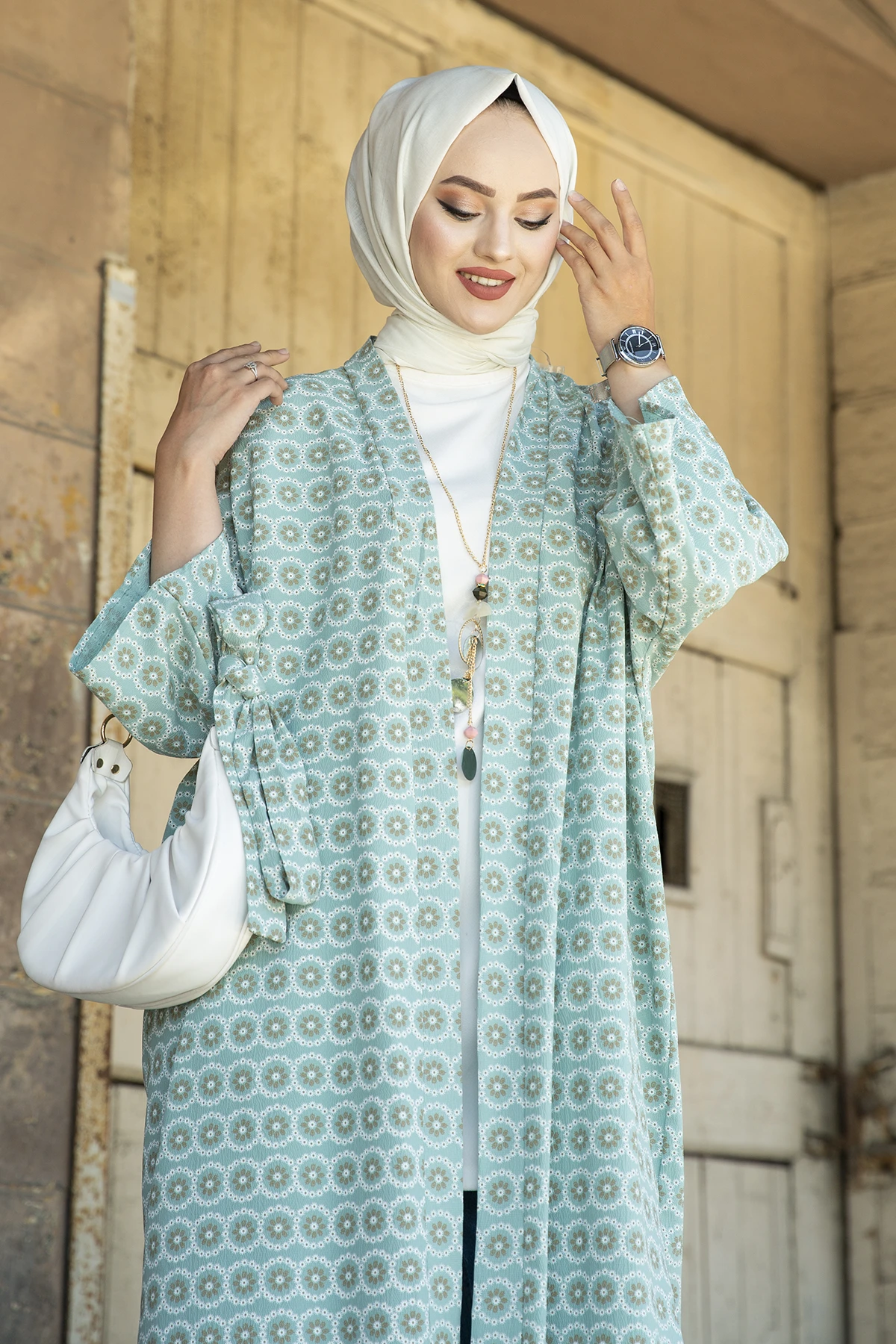 

Узорчатый кимоно Кафтан Дубай абайя Турция мусульманский хиджаб платье мусульманский Кафтан платья для женщин Одежда Мусульманский Длинн...