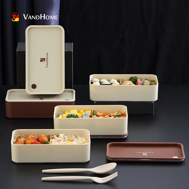 Портативный детский Ланч-бокс VandHome с подвижными отсеками для микроволновой печи