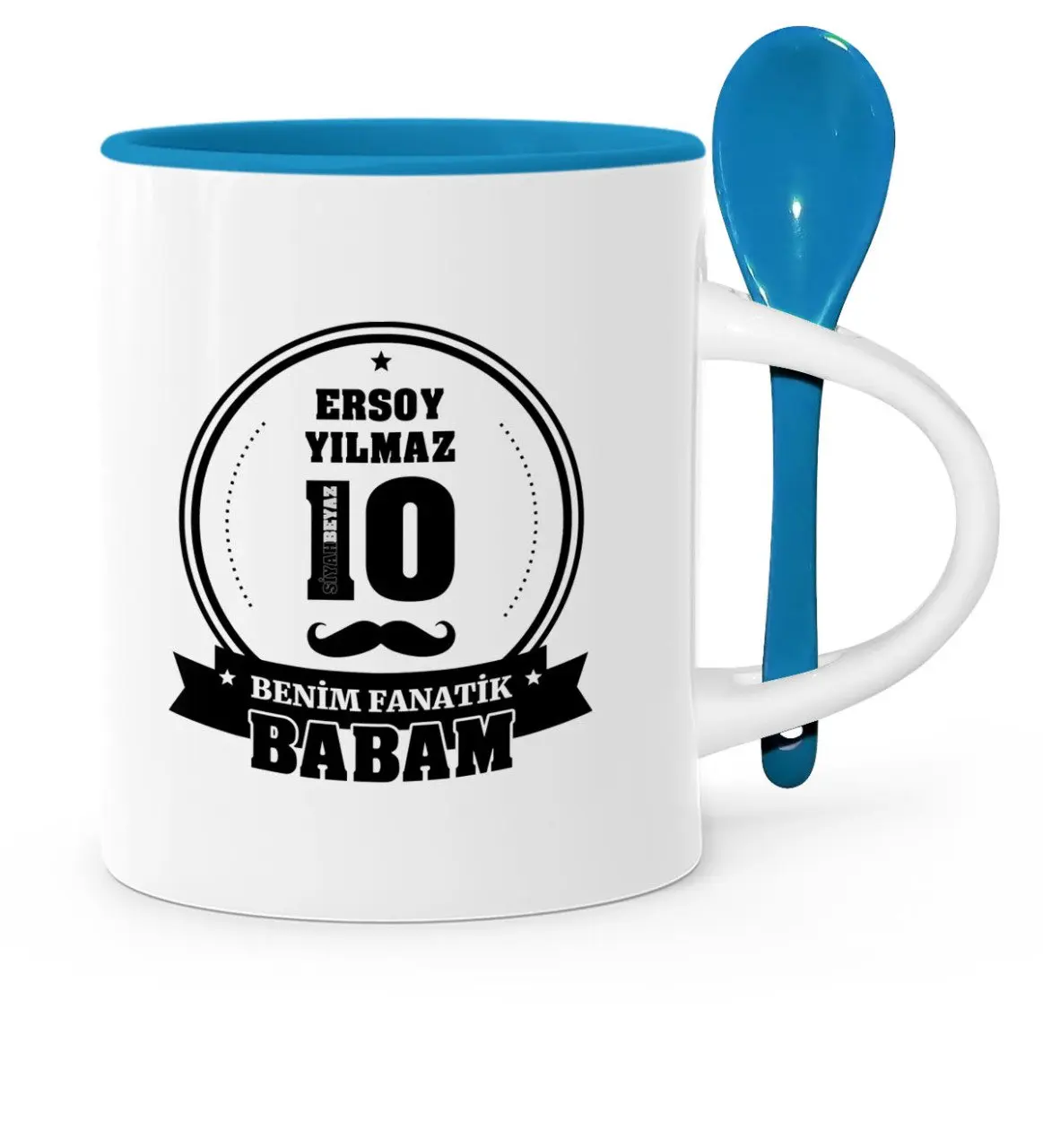 

Father's Day Custom My Fanatic Dad Blue Spoon Mug Cup-4