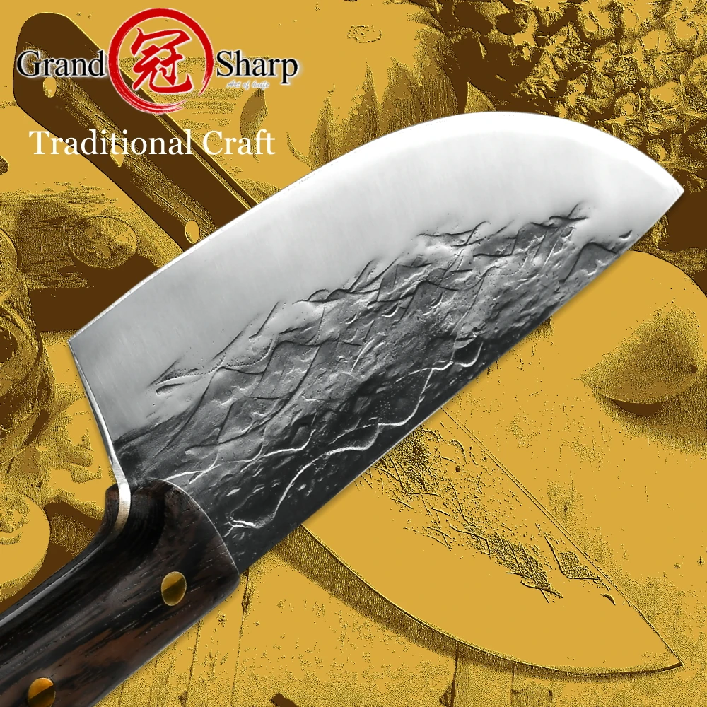 Meat Vegetable Cleaver High Carbon Steel Chinese Chef Knife Sharp Kitchen Butcher BBQ Camping Cooking Tools Dropshipping Service |