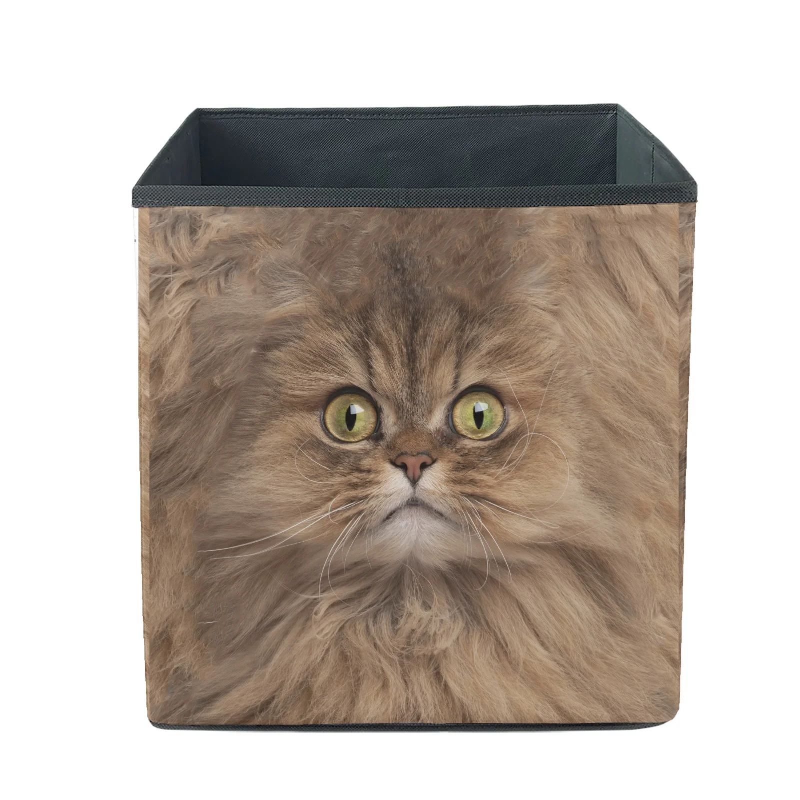 

Складной квадратный органайзер для хранения в британском стиле с изображением милой кошки