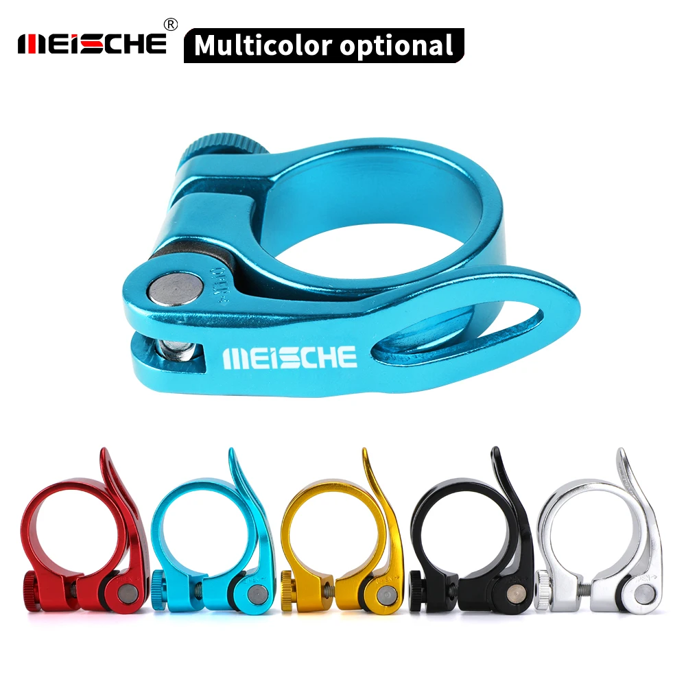 

Meische Quick Release MTB Mountain Bike Seatpost Clamp 28.6/31.8/34.9mm BMX Road Bicycle Seat Tube Clip Colorful