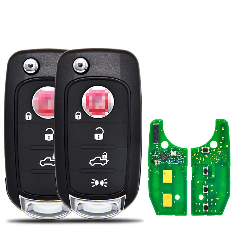 3 шт. Автомобильный ключ дистанционного управления для Fiat 500X Egea Tipo 2016-2018 433.92FSK 4A