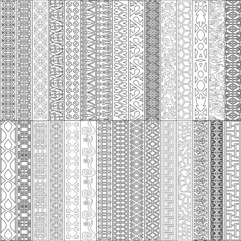 DXF/CDR AutoCAD CorelDRAW file CNC Vector DXF плазменный маршрутизатор лазерной резки 112 шт. 75*10 мм