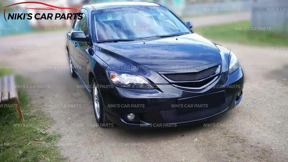 Чехол для бровей на фары Mazda 3 HB 2003-2008 АБС-пластик реснички литье ресниц украшение