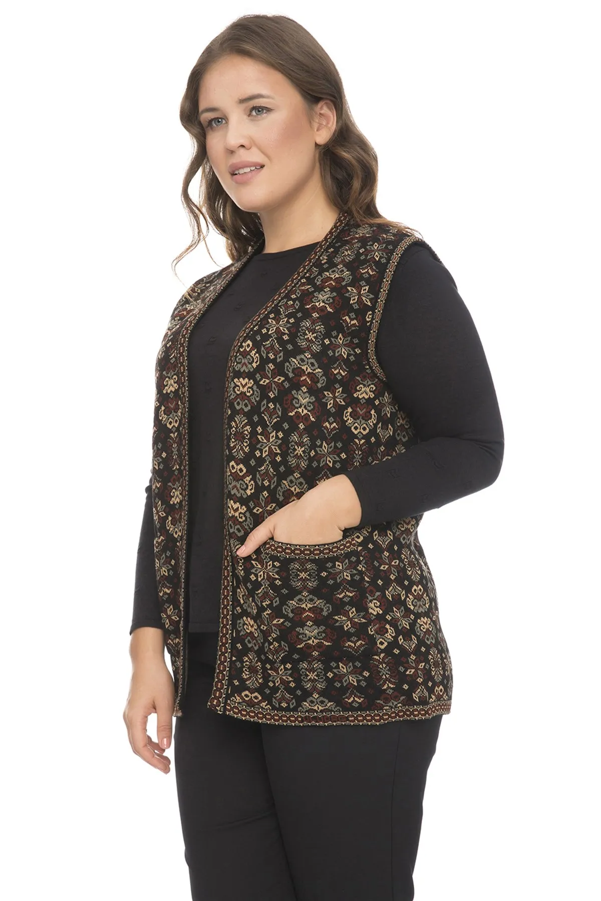 

Women's Pattern Kilim Colors Vest