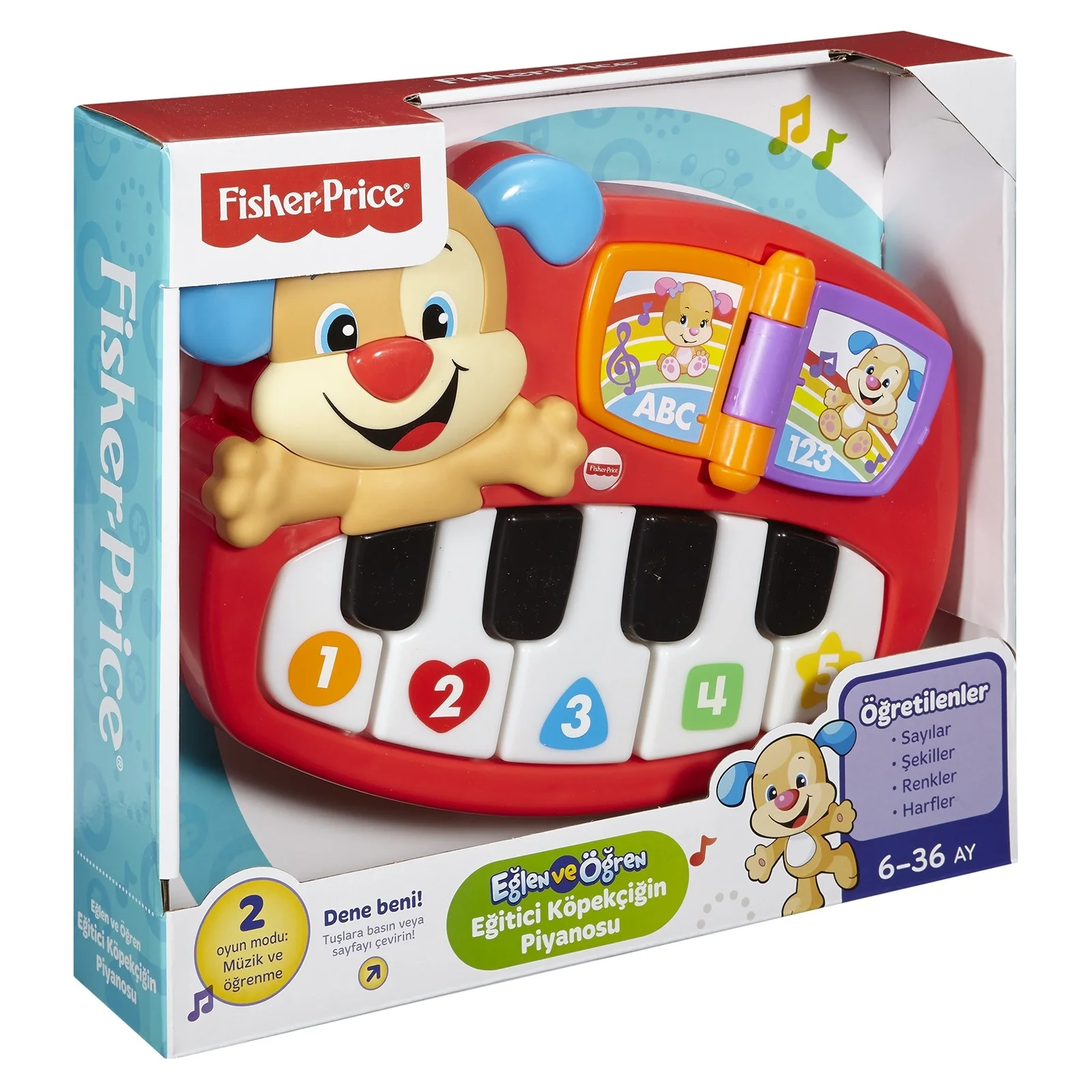 Ebebek Fisher Price обучающий щенок пианино-турецкий |