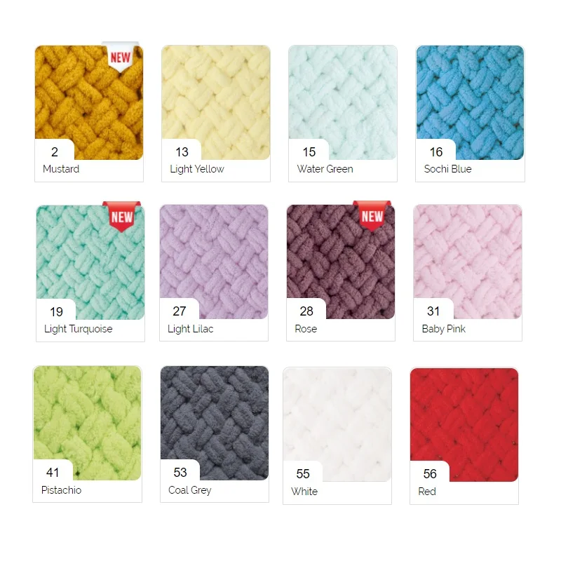 Alize Пышное пряжа 5x100gr палец крючком Вязание нить без иглы крюк плюшевые одеяло из