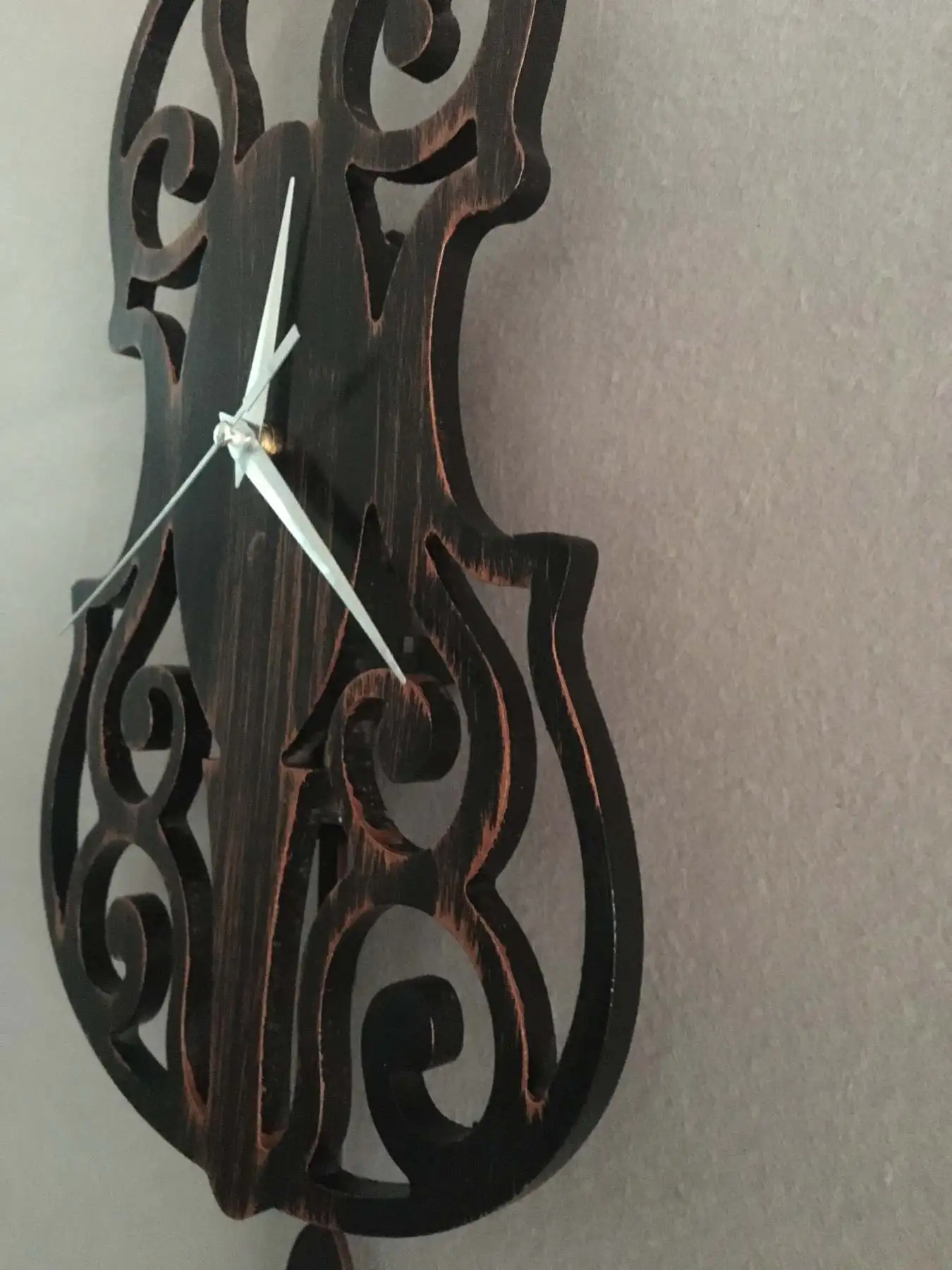 Декоративные настенные часы Goodtime в виде скрипки | Дом и сад