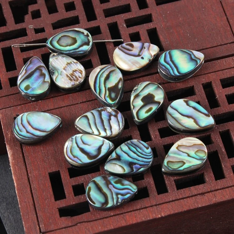 

20pc Wholesale DIY handmade jewelry accessories abalone shell natural shell drop shape