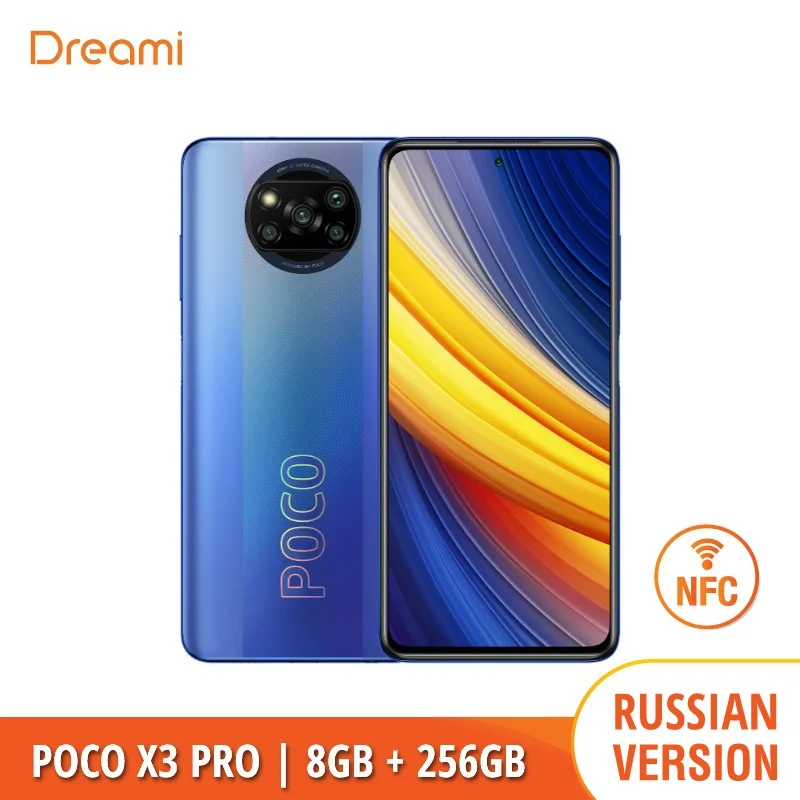 [Русская версия] POCO X3 PRO 8 ГБ ОЗУ 256 Гб ПЗУ NFC (абсолютно новый/запечатанный) Qualcomm