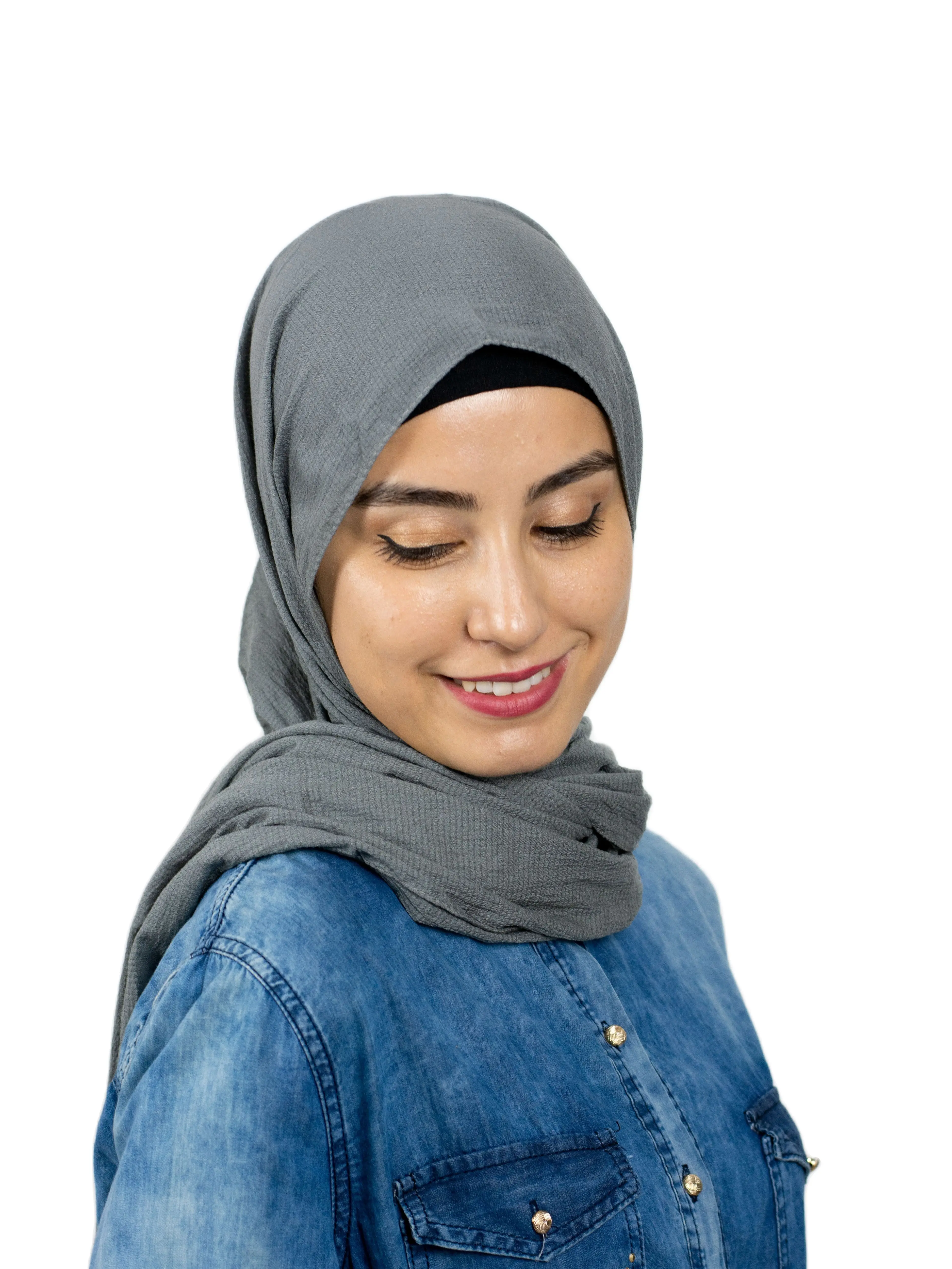 

2021 New Women Muslim Shawls Hijab Quality Chiffon Thin Cotton Luxury Combed Medina Silk Mio Jazz Twill Desing