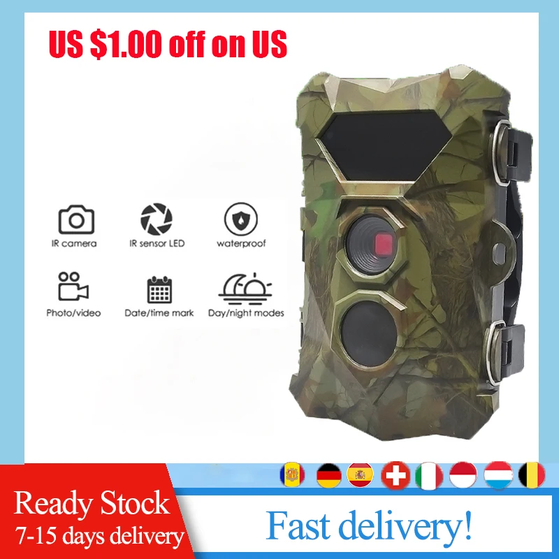 

H903 Hunting Trail Camera 0.6s Fast Shooting 12MP 1080P Night Vision Scout Cameras Photo Traps Chasse For Security surveillance