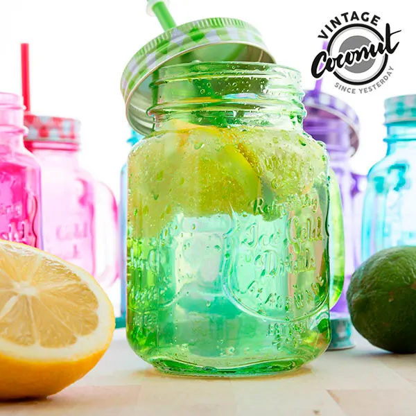 Винтажная Кокосовая цветная банка | Дом и сад