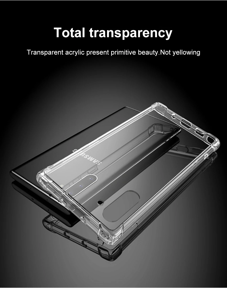 Прозрачный чехол KISSCASE для Samsung S10 S9 Plus Note 10 + ультрамягкий из ТПУ телефона Galaxy s10 s9 S8