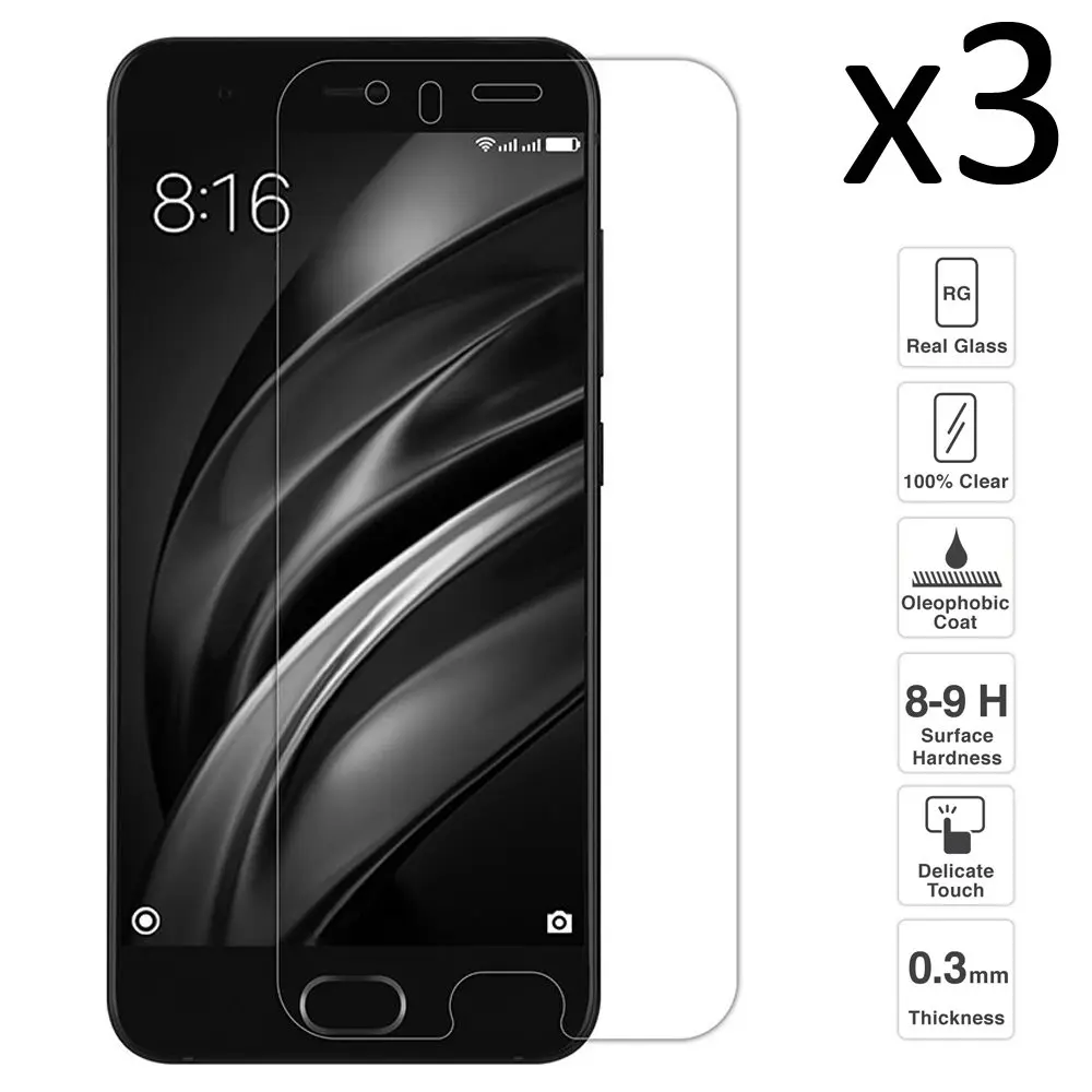 Xiaomi Mi6 My 6 набор из 3 предметов протектор экрана закаленного стекла | Мобильные