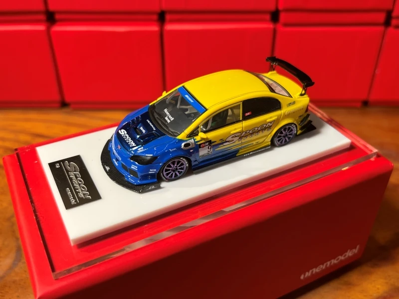 

OM One модель 1:64 Honda S2000 ложка FD2 Mugen RR красного цвета, две версии, полимерный автомобильный подарок, коллекция в марте 2022