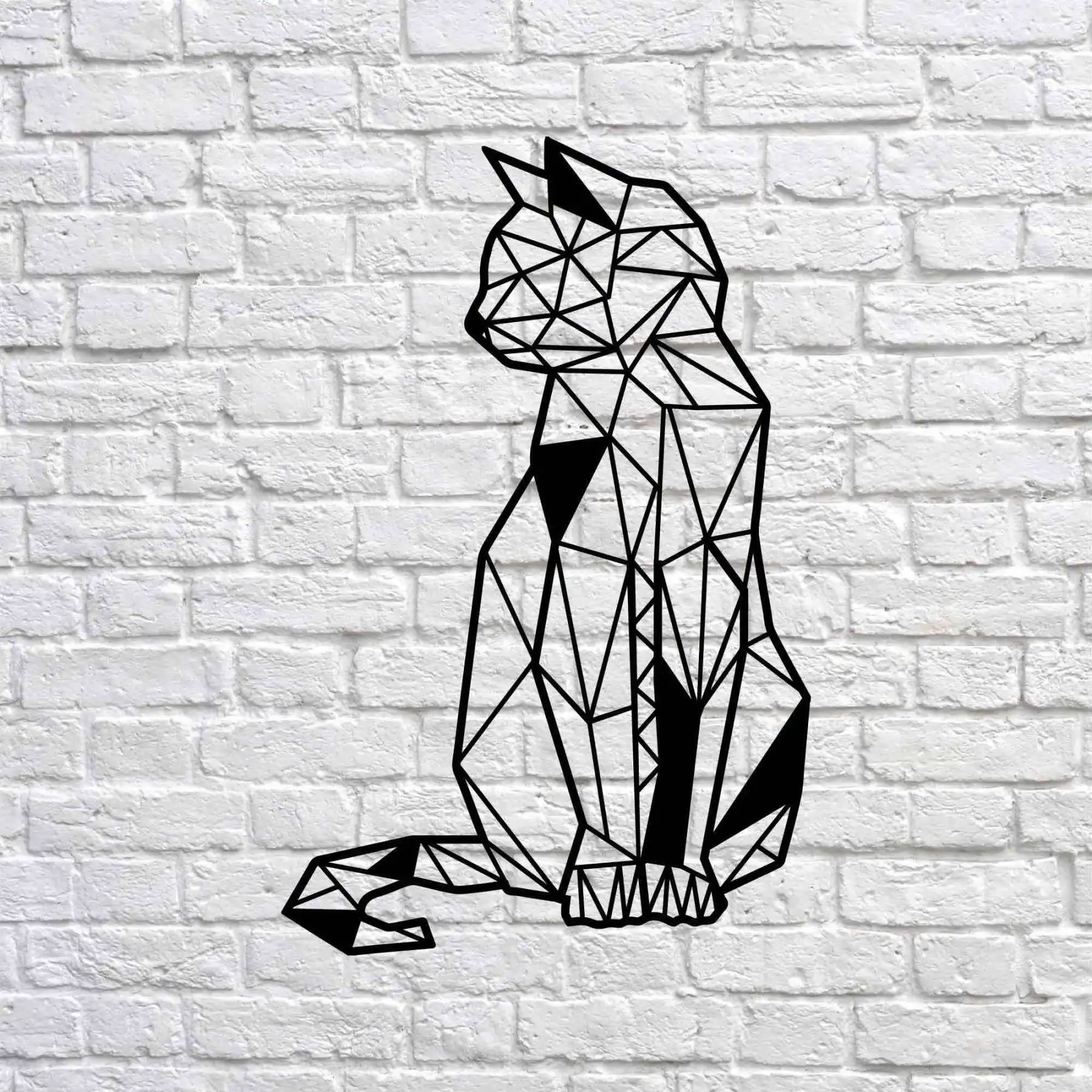 

Metal Decor Cat 90x58 cm Wall Ornament Home Decoration Wall Decor Table