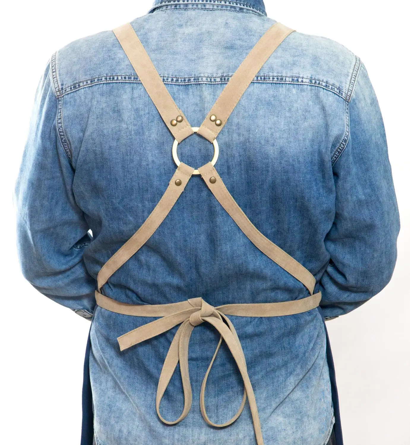 Мужской фартук нагрудник для шеф повара кухонный барменский кофейный