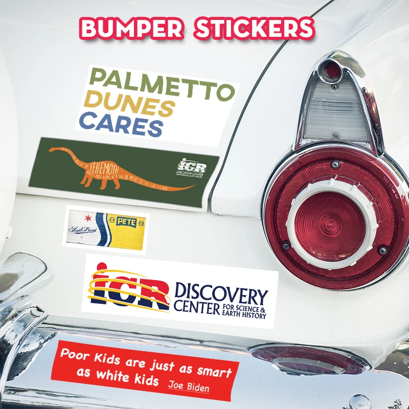 Пользовательский логотип текст бампера наклейка окно дверь водонепроницаемая