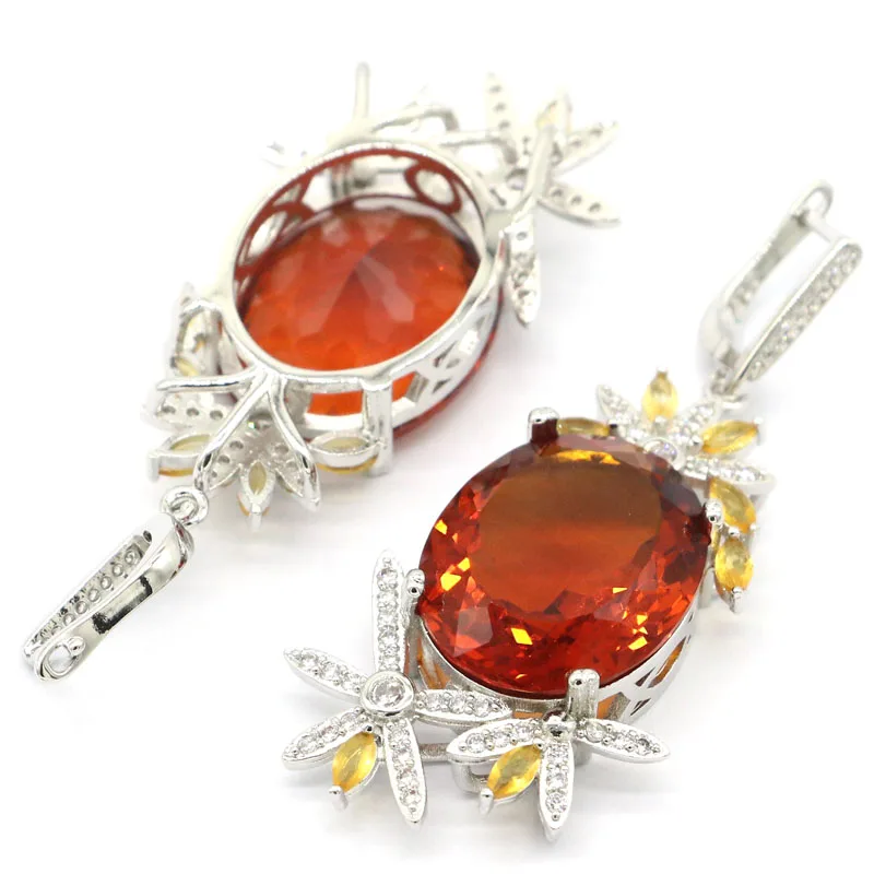 61x25 мм нежный тонкий большой тяжелый 22 г Зеленый Перидот медовый шпинель Белый CZ