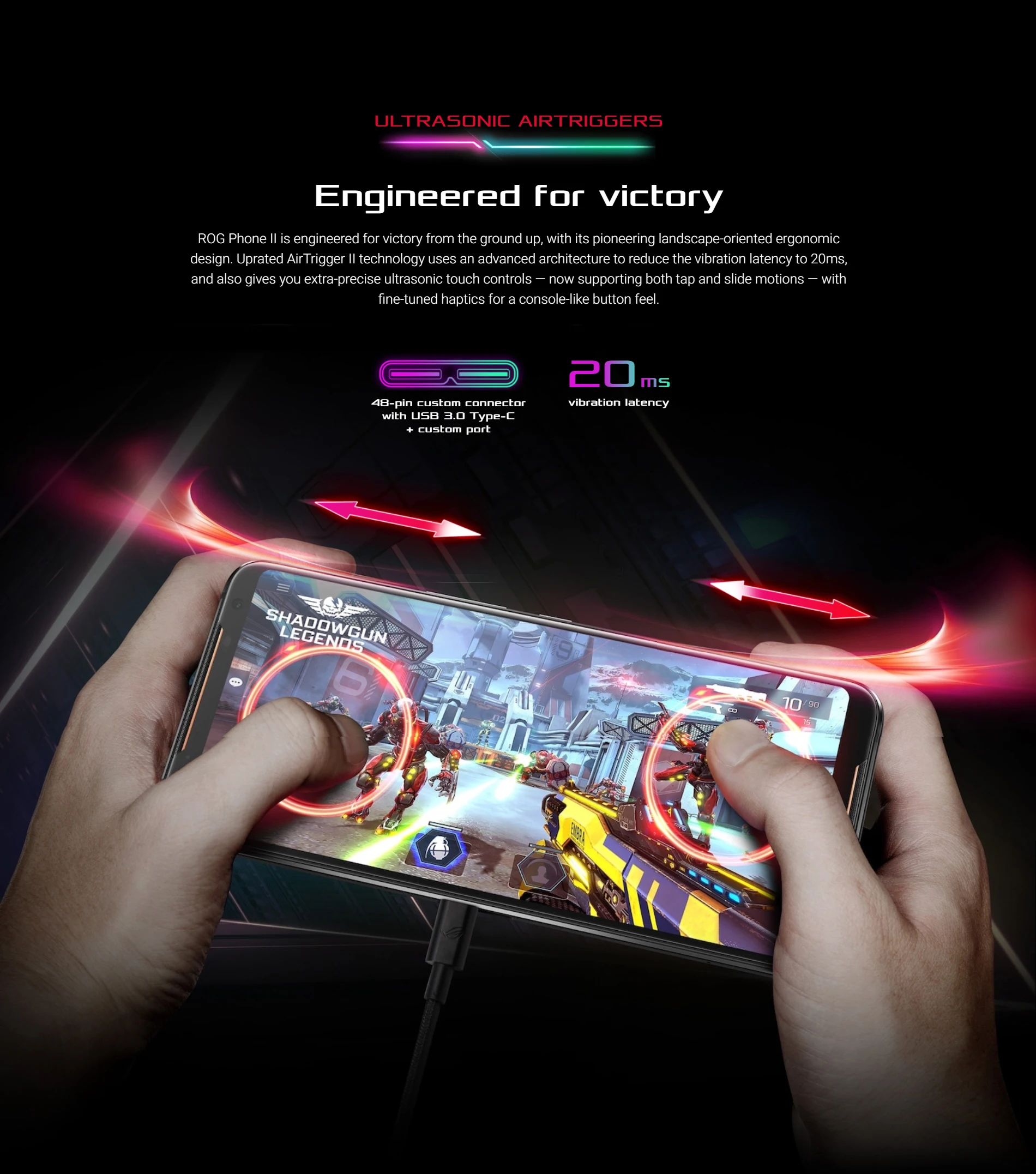 Глобальная версия ASUS ROG Phone 2 смартфон 12 Гб ОЗУ 512 Гб ПЗУ Восьмиядерный Snapdragon 855 6000 мАч NFC OTA обновление Android 9,0