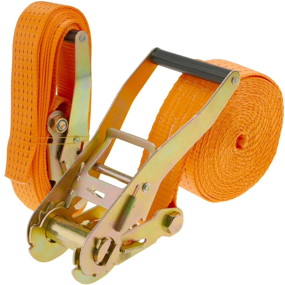 Lashing. 2 ratchet tie down 10m. ultra-premium 5 tonne heavy duty ratchet lashing strap. en 12195-2.