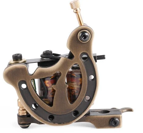 1 Профессиональная тату машинка латунь 10 катушек для обмотки поставка машинки