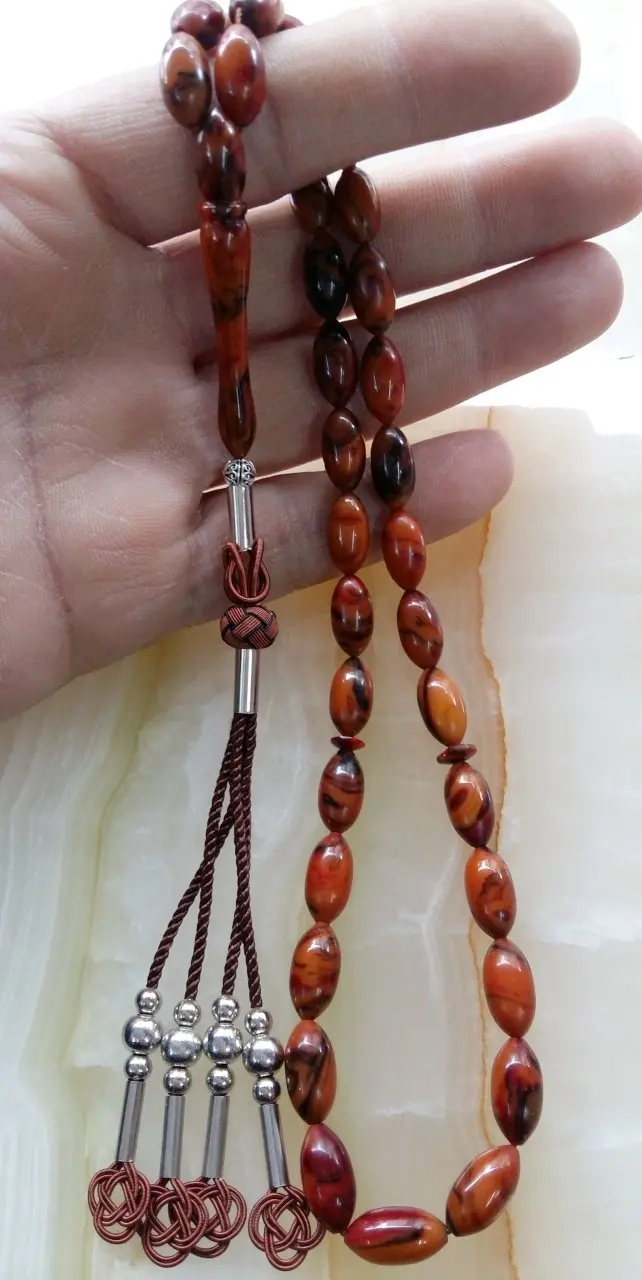 Мусульманские четки Islam Tasbih 33 Молитвенные Четки янтарные молитвенные бусины Misbaha