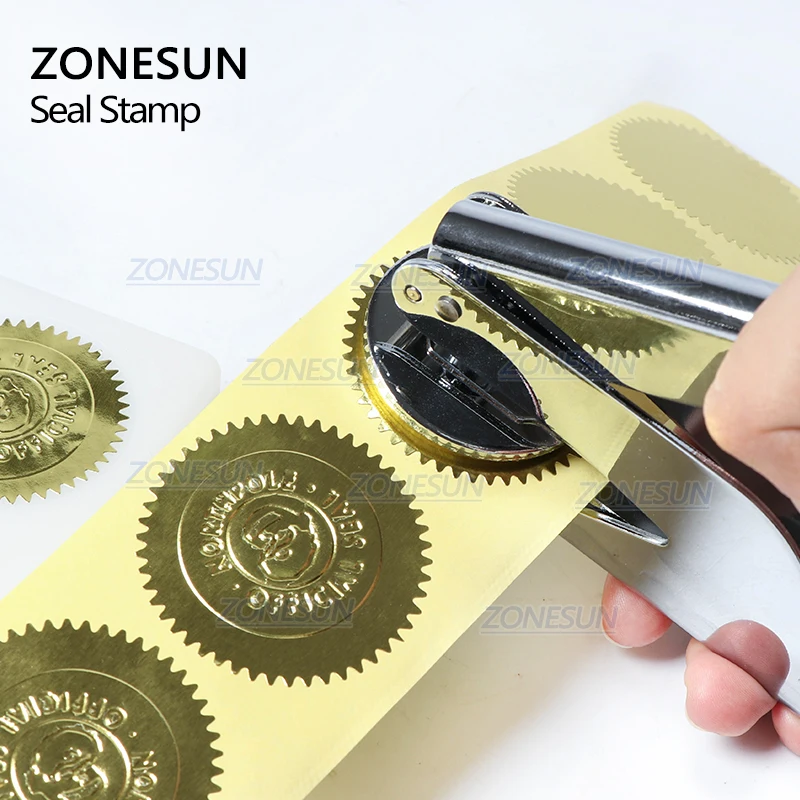 ZONESUN дизайн настроить логотип печать для тиснения штамп из нержавеющей стали для офиса бизнес-документов для бумаги initalal имя карты
