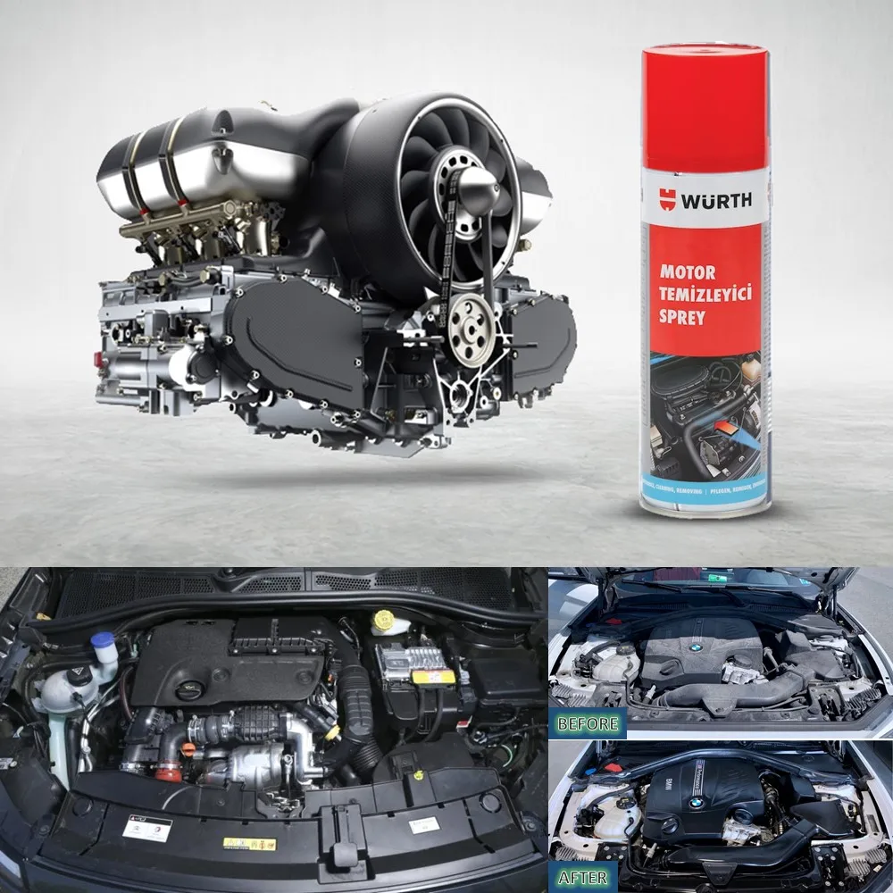 500ml WURTH Fast Engine Cleaning Spray Workshop Tooling Garage High Pressure Cleaner Machine Automotive Eu Warehouse automotive tools ns injector kit