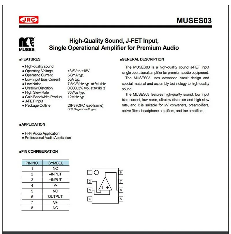 Оригинальный MUSES03 или MUSES02 OP-Amp Single Amp HIFI EXQUIS Muses 03 02 чип операционного усиления |