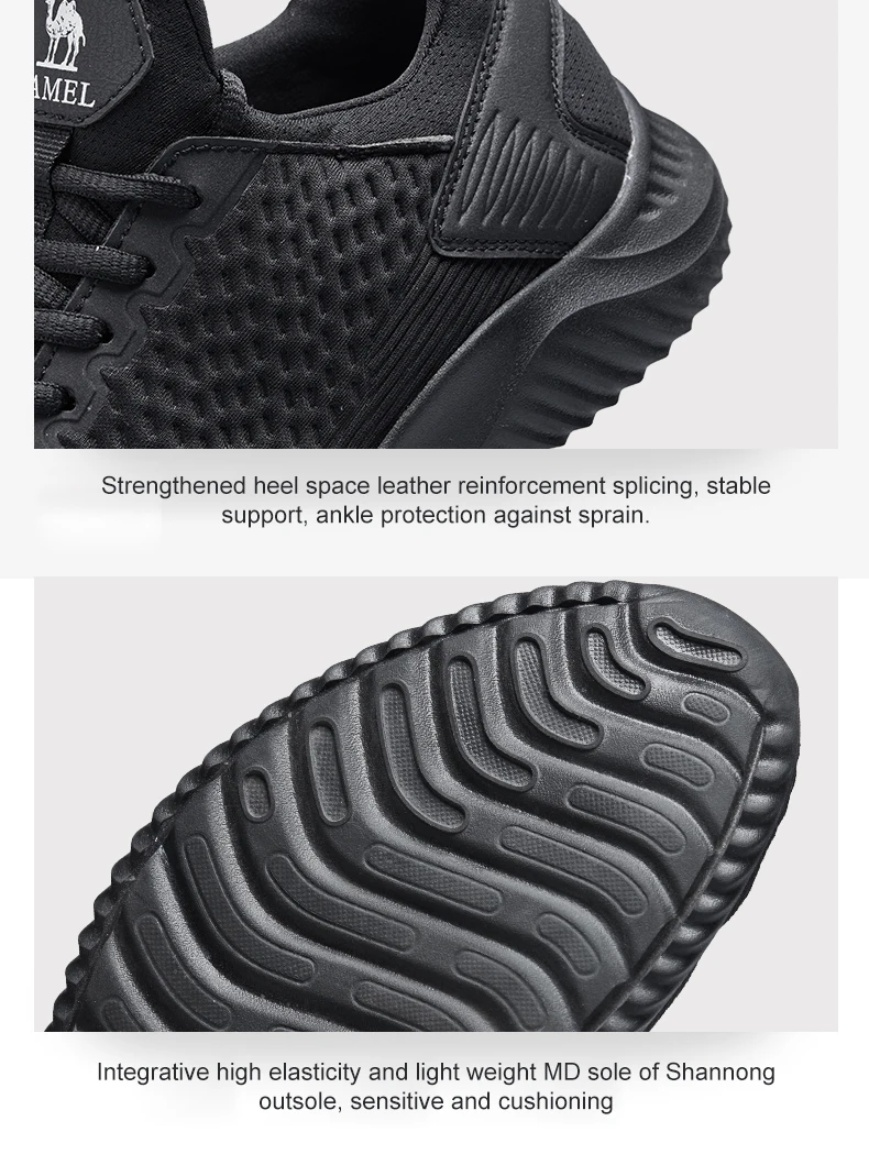 CAMEL Running Shoes Men Women Sneaker Gym Lightweight Stability Anti-slip Shock-Absorben Sport Breathable Hard-Wearing Outdoor