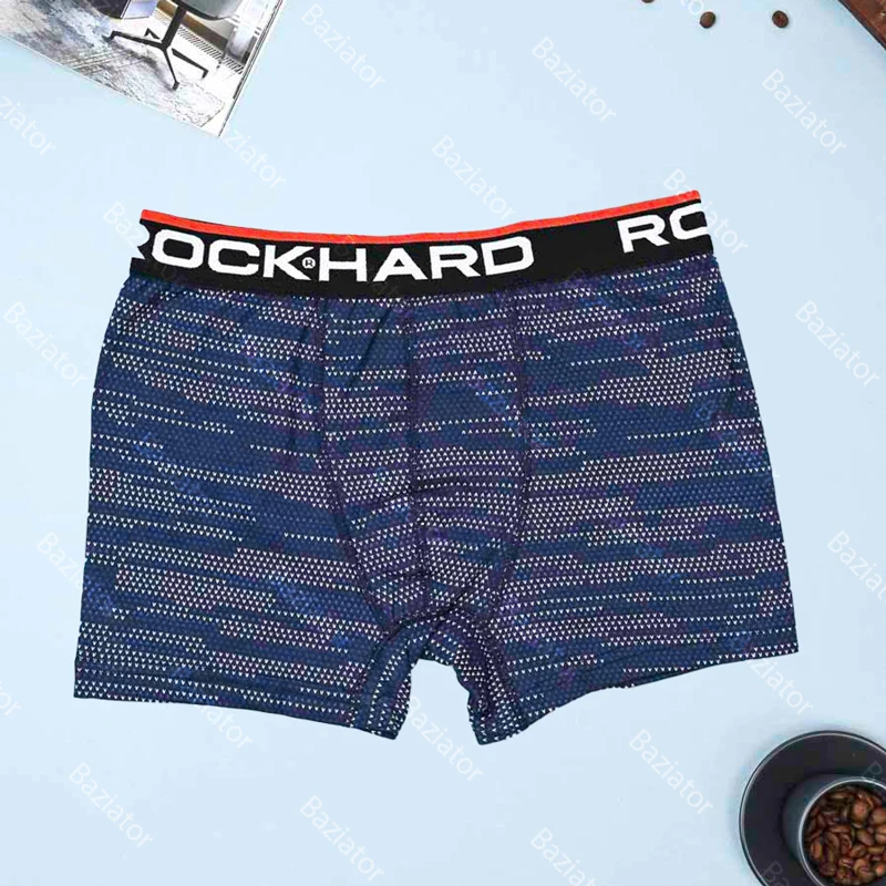 Трусы мужские боксеры хлопок разноцветные с принтом Rockhard Modal комфортное нижнее