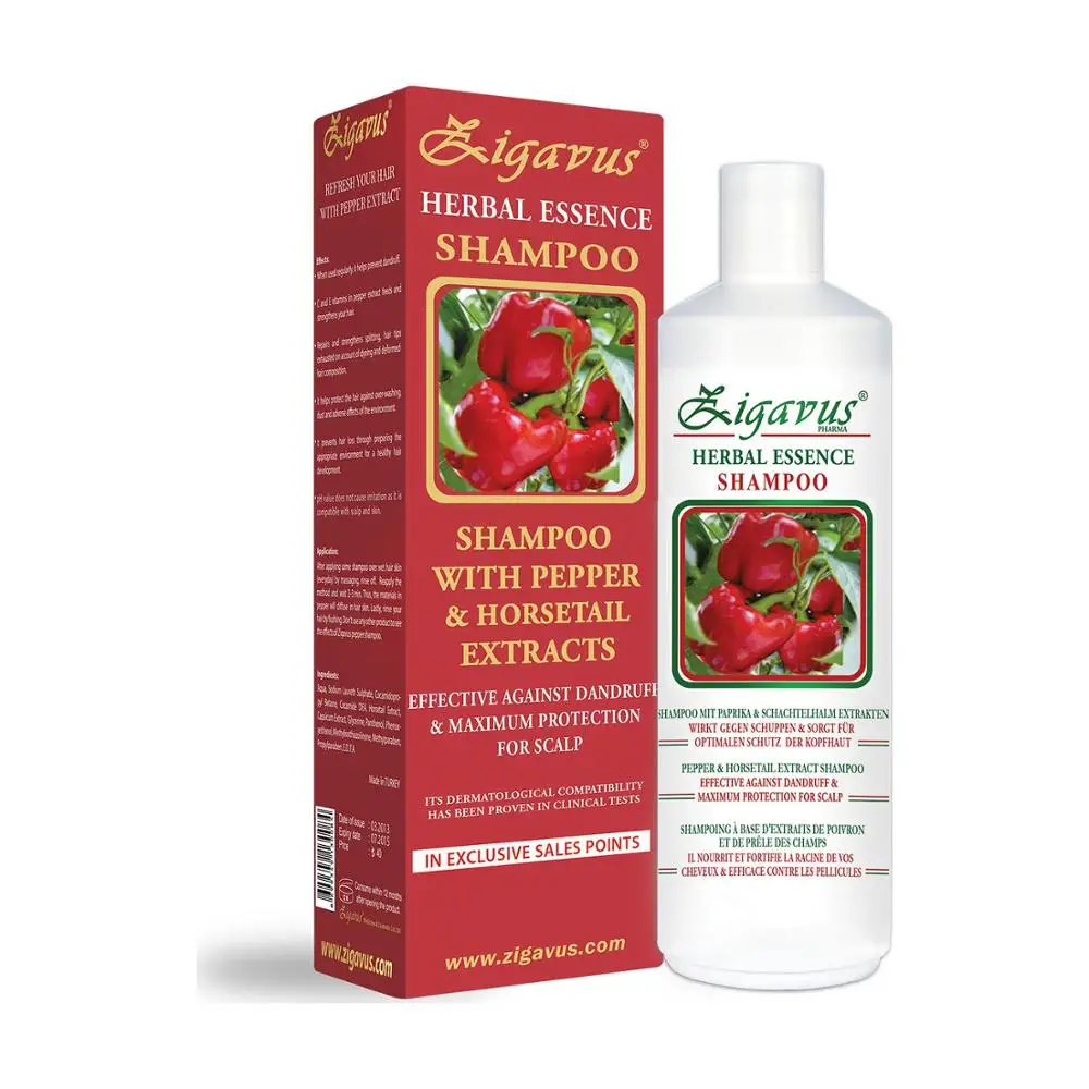 Zigavus Anti-Dandruff Shampoo with Pepper Extract 450ml Treatment Shampoo Unisex Moisturizing Oil-control Nourishing